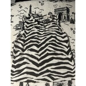 Ann Taylor‎ Loft Womens Shirt Size S  Zebra Sleeveless Animal Print Casual Top
